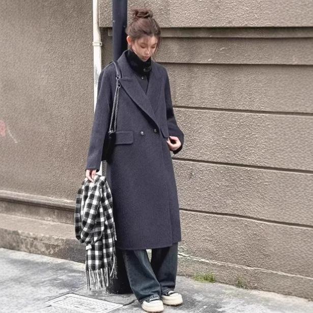 Комплект из двух предметов из овечьей шерсти 25 новинка осени двустороннее шерстяное пальто длинный костюм утолщенное шерстяное пальто M
Комплект из двух предметов из овечьей шерсти 25 новинка осени двустороннее шерстяное пальто длинный костюм утолщенное шерстяное пальто M