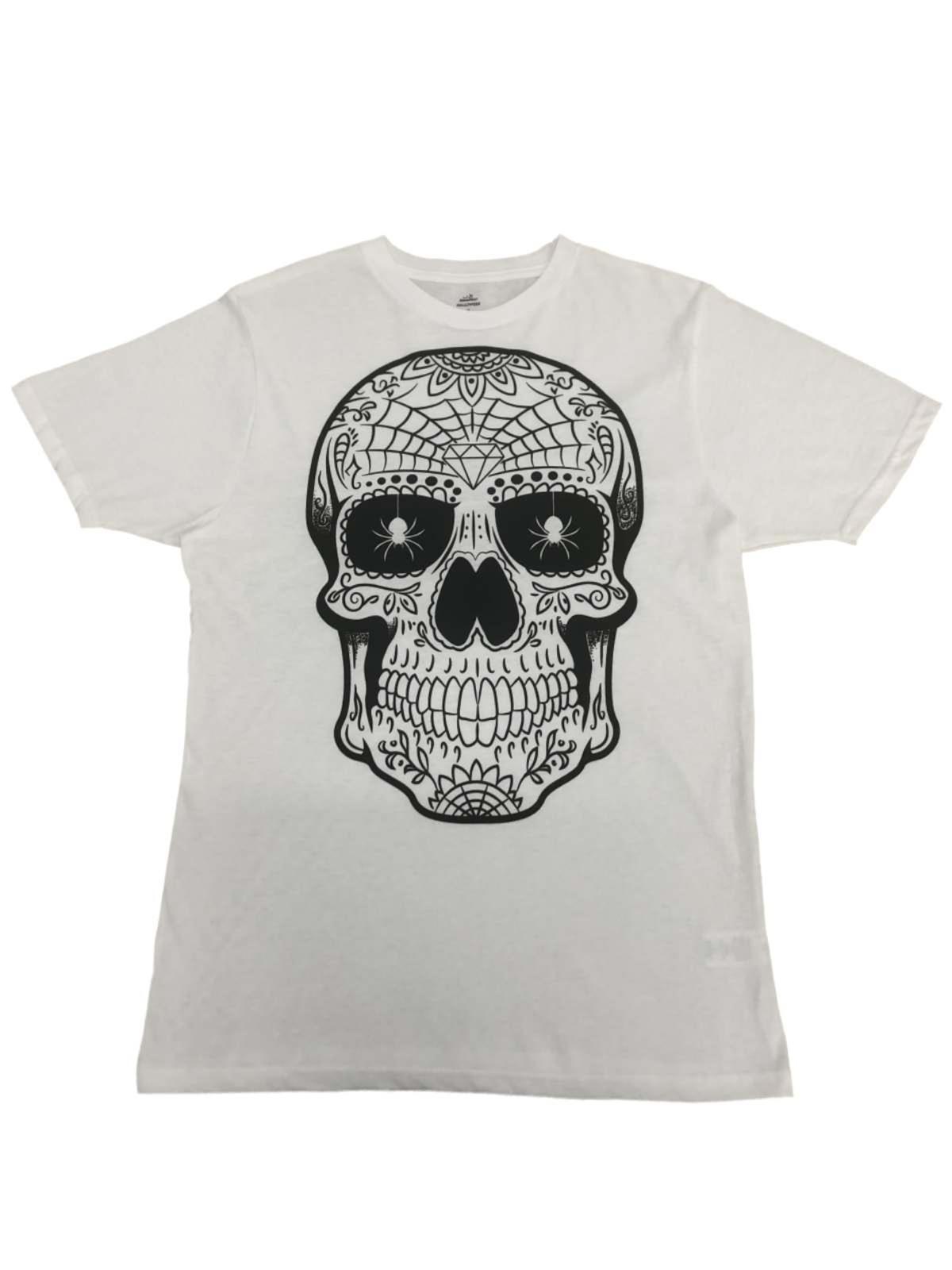 Mens White Skull Day Of The Dead Calavera Halloween Graphic Tee T-Shirt 5XL різнокольоровий
Mens White Skull Day Of The Dead Calavera Halloween Graphic Tee T-Shirt 5XL різнокольоровий