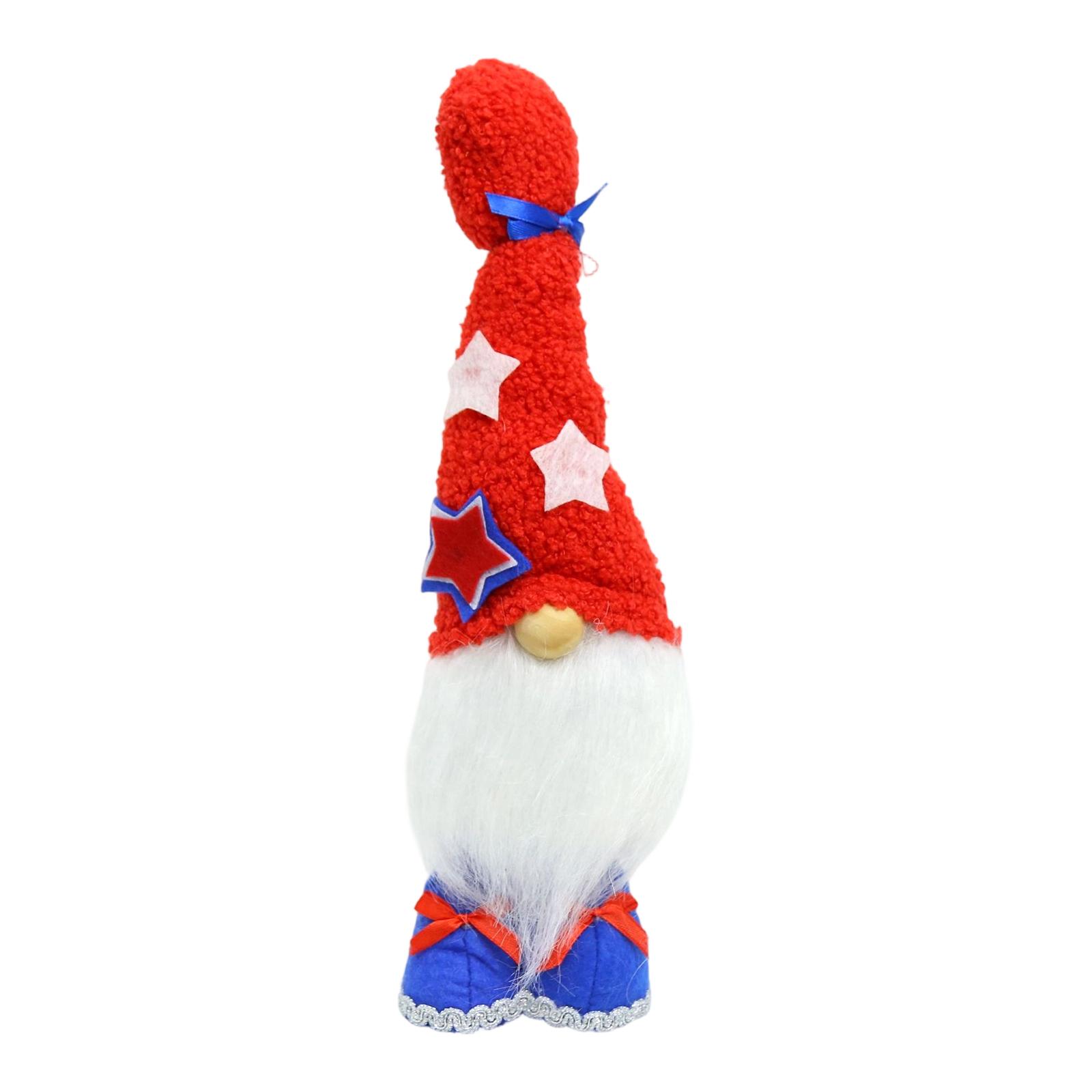 Patriotic Gnome Plush Figurine with Star Decorations and Tall Hat for Holiday Home Decoration and Seasonal Display One Size
Patriotic Gnome Plush Figurine with Star Decorations and Tall Hat for Holiday Home Decoration and Seasonal Display One Size