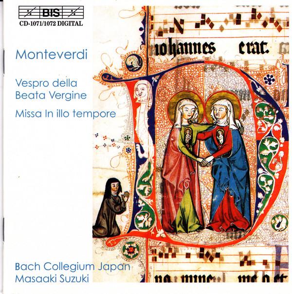 CD CLAUDIO MONTEVERDI - BACH COLLEGIUM - Vespro Della Beata Virgine, Missa I BISCD10711072 BIS 2001 Europe Classical Used
CD CLAUDIO MONTEVERDI - BACH COLLEGIUM - Vespro Della Beata Virgine, Missa I BISCD10711072 BIS 2001 Europe Classical Used