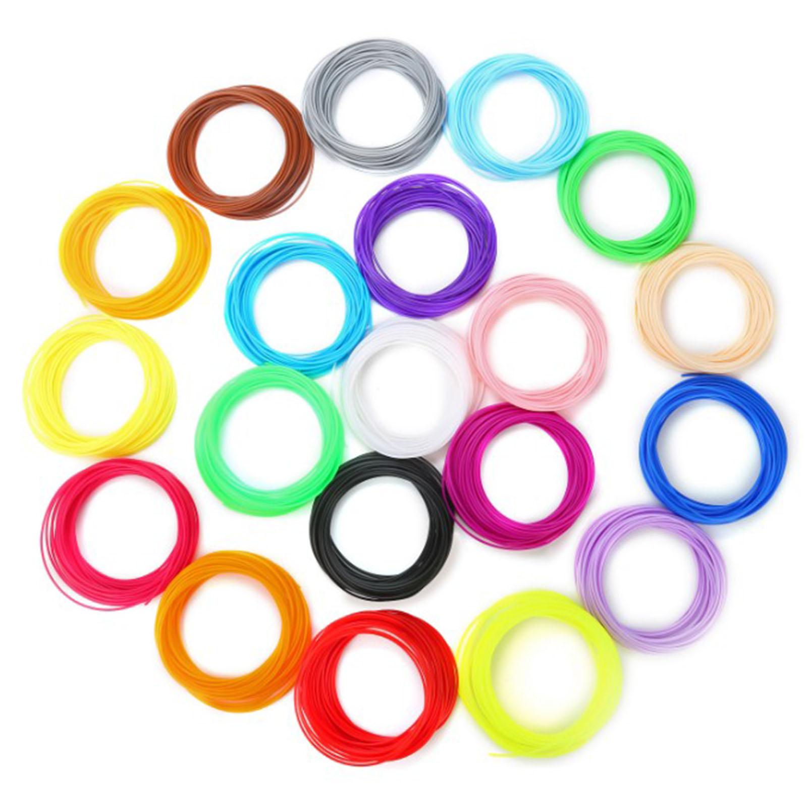 20 Rolls 3D Pen Filament PLA 10.9yd Length Assorted Colors Smoothing Safe 3D Pen Filament Refills
20 Rolls 3D Pen Filament PLA 10.9yd Length Assorted Colors Smoothing Safe 3D Pen Filament Refills
