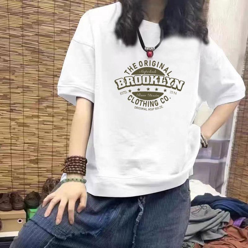 Women s Loose Fit 100% Cotton Short Sleeve Print T-Shirt - Trendy Plus Size Half Sleeve Design L (Recommended 100-120 jin)
Women s Loose Fit 100% Cotton Short Sleeve Print T-Shirt - Trendy Plus Size Half Sleeve Design L (Recommended 100-120 jin)