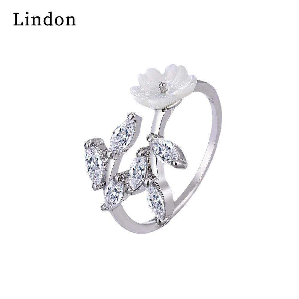 Классическое кольцо Lindon с медным цирконием, женские ювелирные изделия, свадебный подарок для вечеринки