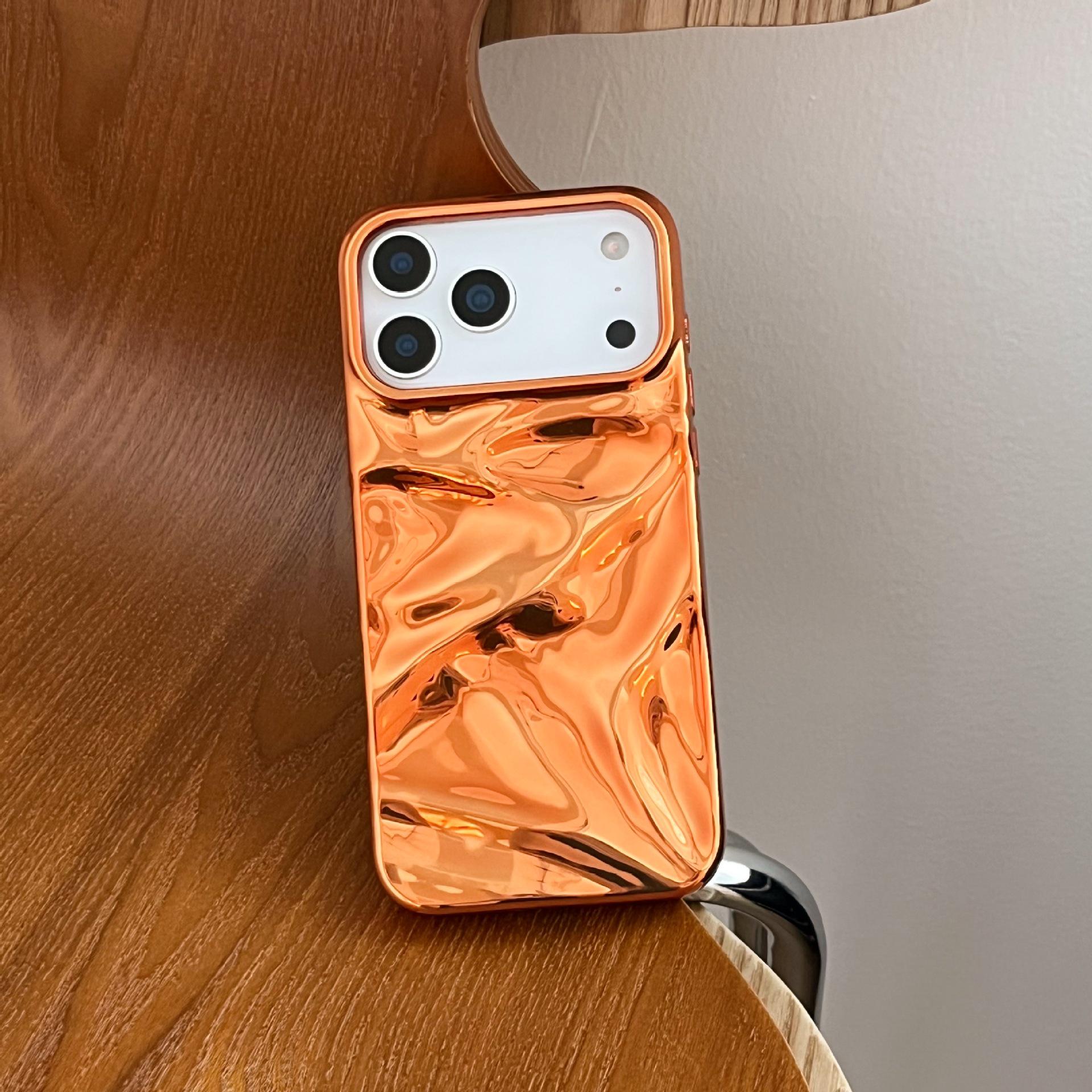 Плиссированный ярко-оранжевый гальванизированный чехол-бампер для iPhone 17 Pro/16 Pro Max 11
Плиссированный ярко-оранжевый гальванизированный чехол-бампер для iPhone 17 Pro/16 Pro Max 11