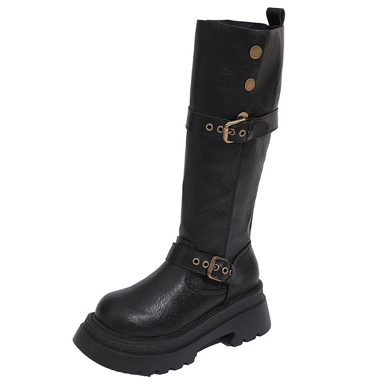 Fashion Thick-soled Women s Over-the-knee Boot Spring and Autumn Fashion Increased Belt Buckle Decorative Shoes Female Knight High Boots 35
Fashion Thick-soled Women s Over-the-knee Boot Spring and Autumn Fashion Increased Belt Buckle Decorative Shoes Female Knight High Boots 35
