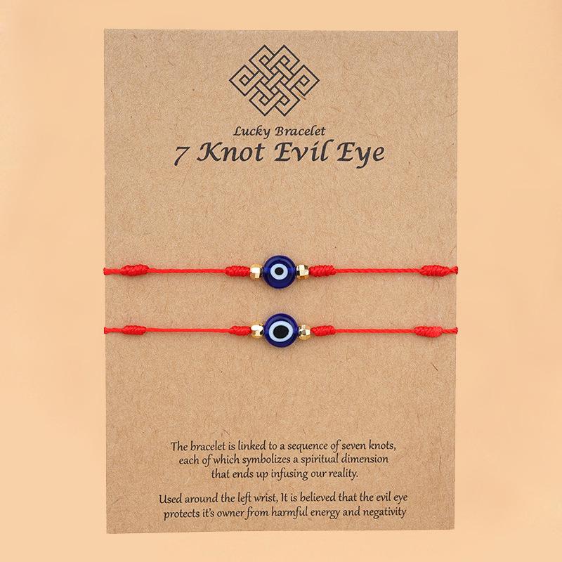 7-Knot Red Cord Evil Eye Bracelet – European & American Style, Woven Couple Jewelry красный
7-Knot Red Cord Evil Eye Bracelet – European & American Style, Woven Couple Jewelry красный