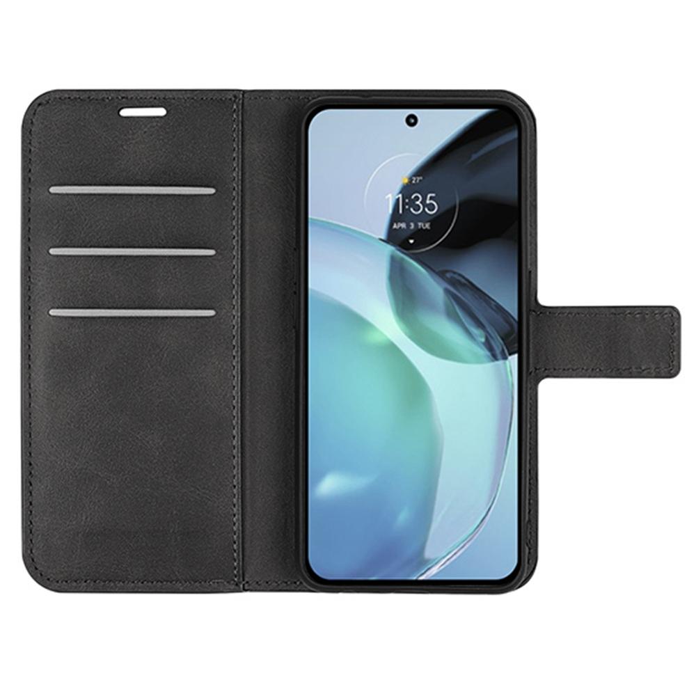 For Motorola Moto G72 4G Drop-proof Calf Texture Phone Cover Stand Wallet PU Leather Square Magnetic Clasp Flip Phone Case Black
For Motorola Moto G72 4G Drop-proof Calf Texture Phone Cover Stand Wallet PU Leather Square Magnetic Clasp Flip Phone Case Black
