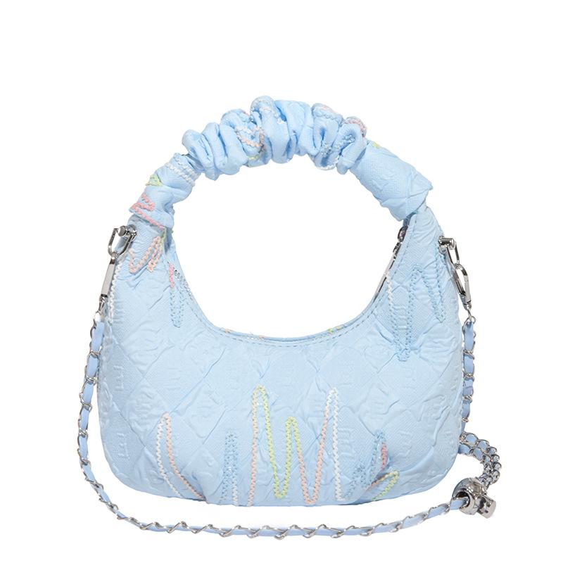 Simple casual handbag bag women s new fashion pleated cloud bag summer chain messenger bag синій
Simple casual handbag bag women s new fashion pleated cloud bag summer chain messenger bag синій