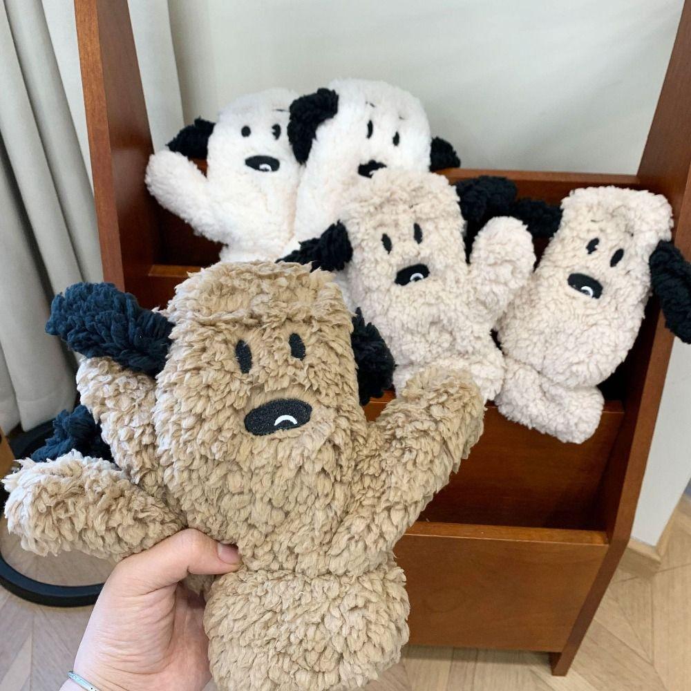 Thickened Dog Plush Mittens Keep Warm Winter Gloves All-Match Full Finger Gloves Girl белый
Thickened Dog Plush Mittens Keep Warm Winter Gloves All-Match Full Finger Gloves Girl белый