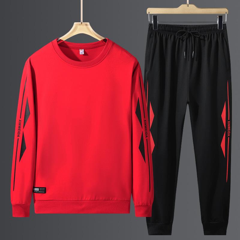 Sports Suit Men s Pullover Hoodie Two-piece Set Casual Sweatpants Youth Loose Round Neck Top Trendy 5XL червоний
Sports Suit Men s Pullover Hoodie Two-piece Set Casual Sweatpants Youth Loose Round Neck Top Trendy 5XL червоний