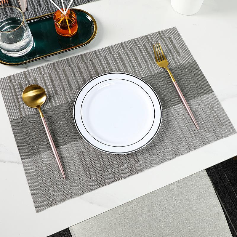 1/6/10pcs Gift PVC Table Mats Woven Vinyl Plastic Placemats for Dining Table, Non-Slip Stain Resistant Kitchen Table Placemats 1pc 30x45cm
1/6/10pcs Gift PVC Table Mats Woven Vinyl Plastic Placemats for Dining Table, Non-Slip Stain Resistant Kitchen Table Placemats 1pc 30x45cm