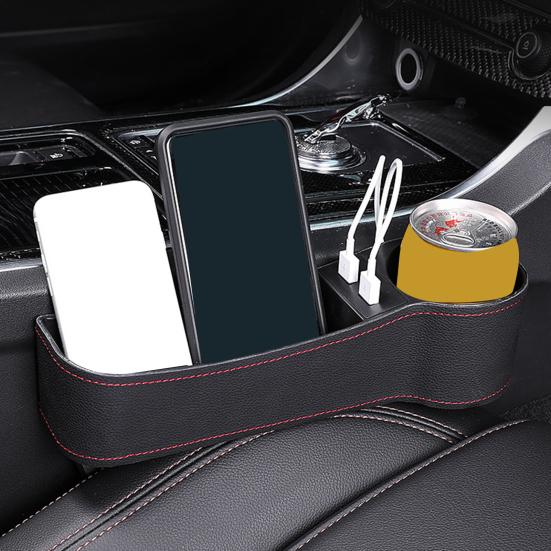 Car Seat Gap Dual Storage Box ABS Organizer USB Ports Phone Charger
Car Seat Gap Dual Storage Box ABS Organizer USB Ports Phone Charger