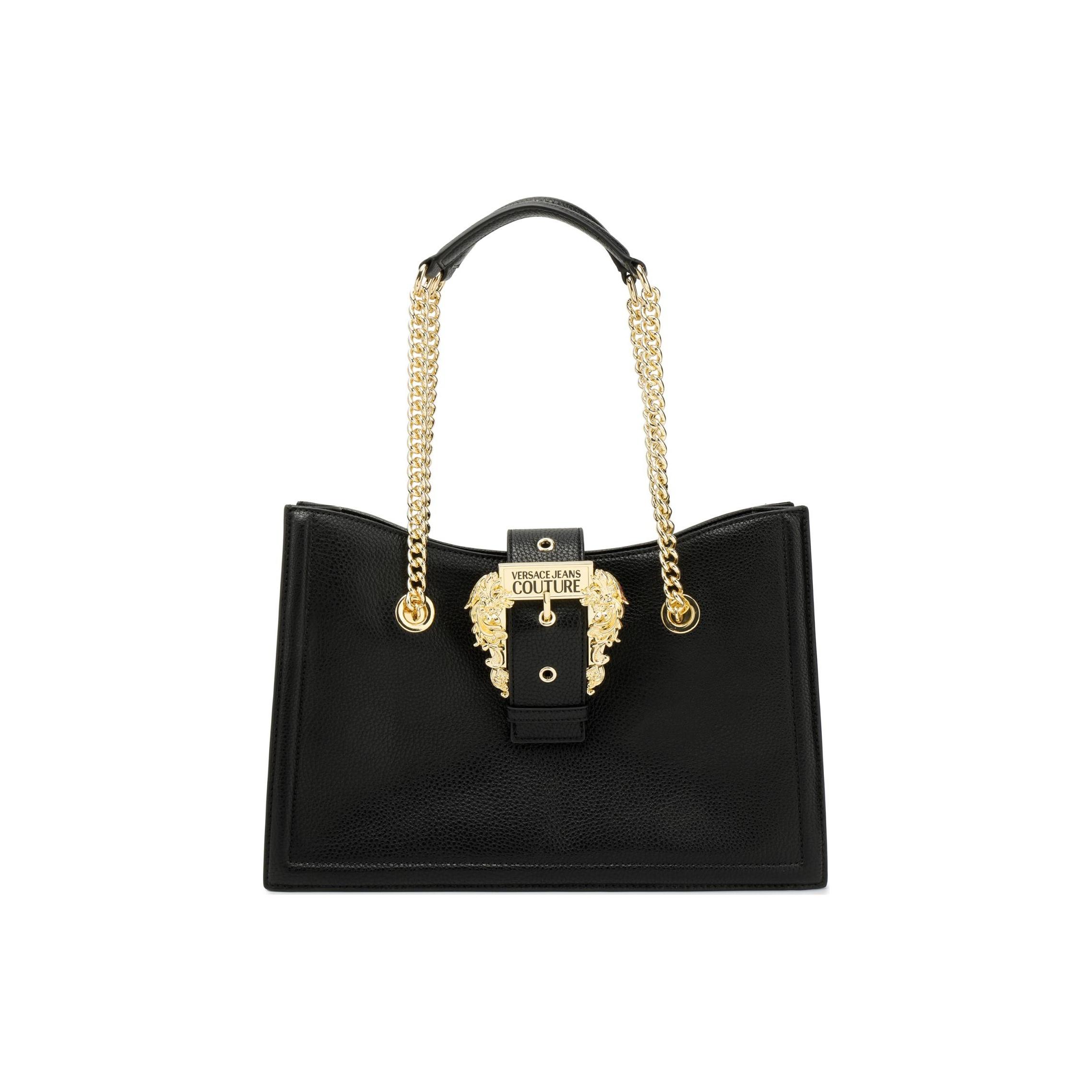 Versace Jeans Couture Gold Logo Embossed Hardware Fixed Horsebit Shoulder Strap Synthetic Leather Tote Shoulder Bag Women Bags 74VA4BFI-ZS413-899 Basic Set (Bag+Dust Bag)
Versace Jeans Couture Gold Logo Embossed Hardware Fixed Horsebit Shoulder Strap Synthetic Leather Tote Shoulder Bag Women Bags 74VA4BFI-ZS413-899 Basic Set (Bag+Dust Bag)