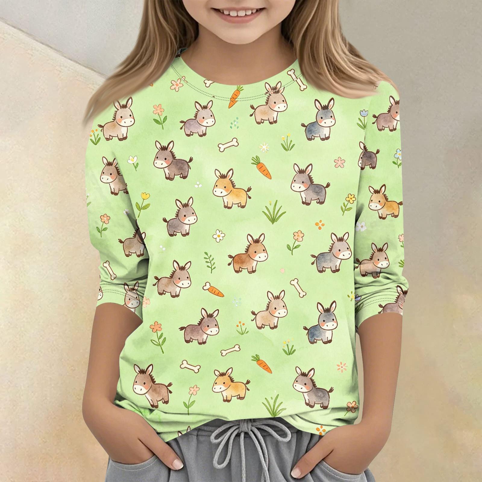 Kids Animal Print Round Neck 3/4 Sleeve Casual T Shirt Soft Comfortable Fabric Suitable for Everyday Wear and Playtime Activities 130 зелёный
Kids Animal Print Round Neck 3/4 Sleeve Casual T Shirt Soft Comfortable Fabric Suitable for Everyday Wear and Playtime Activities 130 зелёный