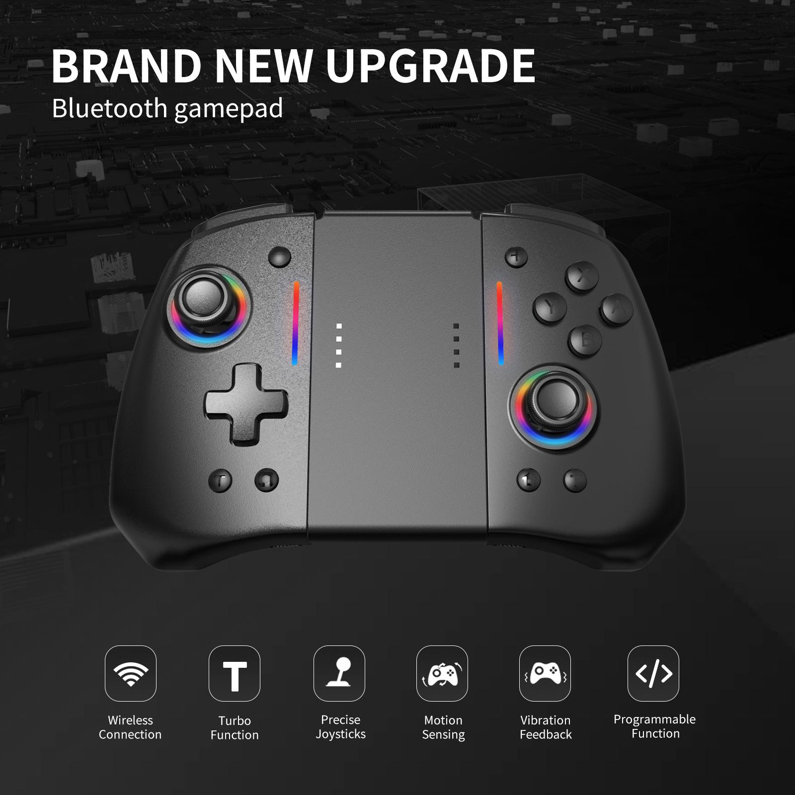Шестиосевой совместимый беспроводной геймпад Momen YS42 для контроллера Nintendo Switch Joycon
Шестиосевой совместимый беспроводной геймпад Momen YS42 для контроллера Nintendo Switch Joycon