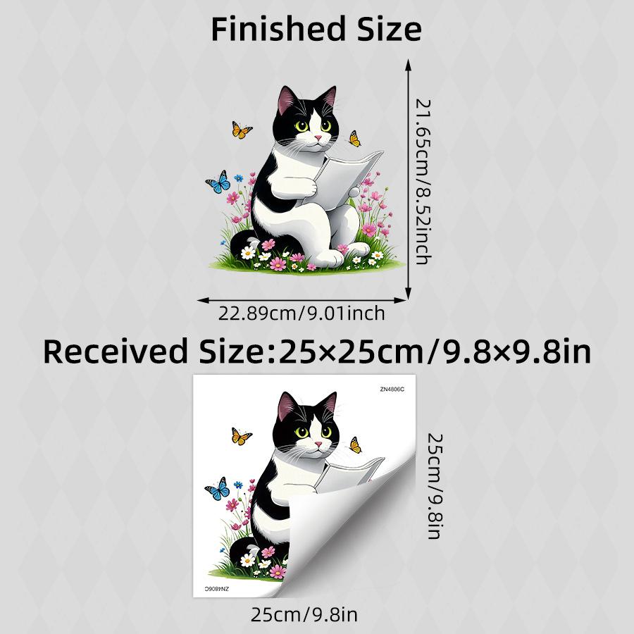 Cute Reading Cow Cat Self Adhesive Toilet Lid Sticker for Bathroom Wall Decor 25x25CM різнокольоровий
Cute Reading Cow Cat Self Adhesive Toilet Lid Sticker for Bathroom Wall Decor 25x25CM різнокольоровий