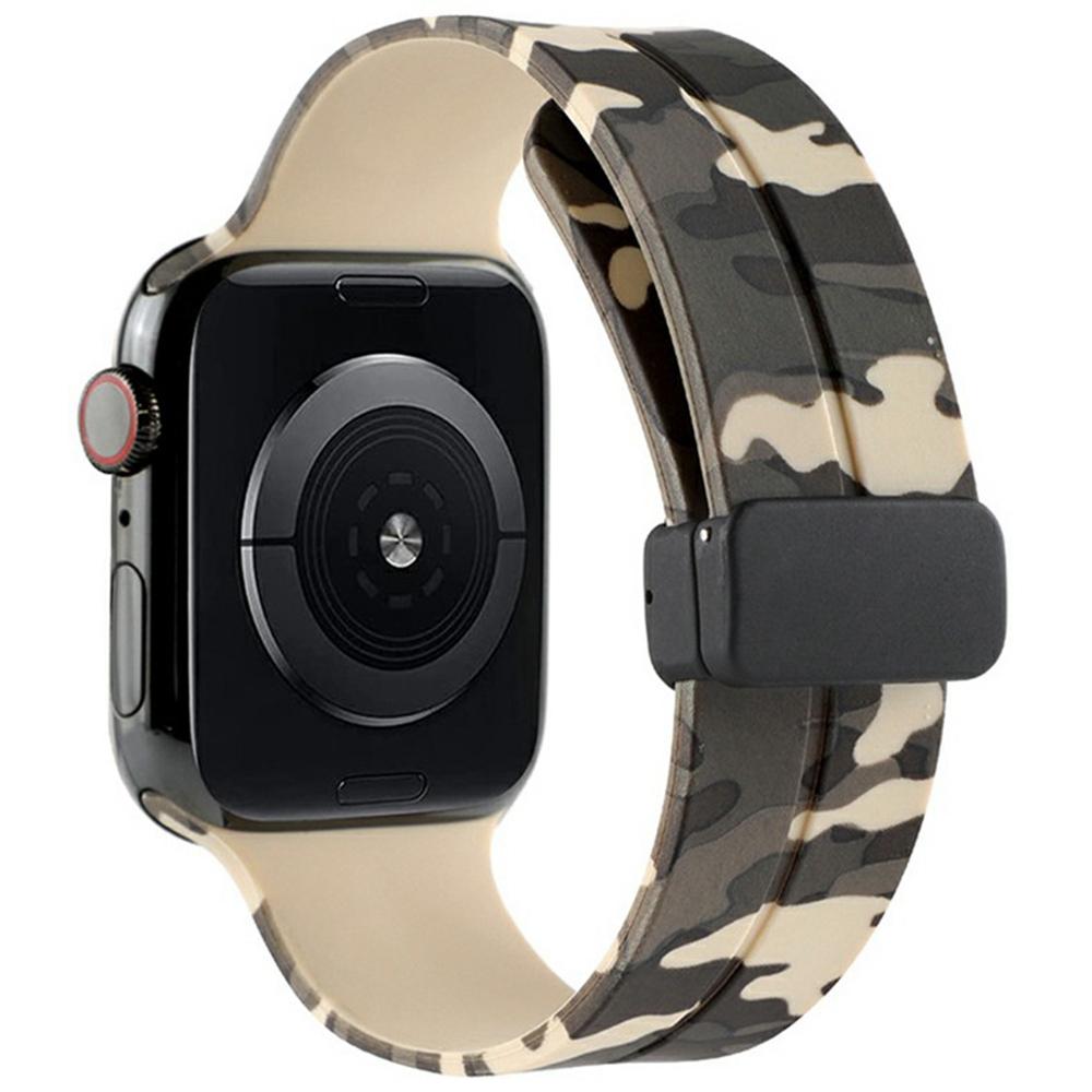 KALEBOL Camouflage Silicone Strap for Apple Watch Series 10 Ultra 9 8 7 SE 6 5 4 3 2 1 46mm 49mm 45mm 44mm 42mm Magnetic Watch Band Khaki
KALEBOL Camouflage Silicone Strap for Apple Watch Series 10 Ultra 9 8 7 SE 6 5 4 3 2 1 46mm 49mm 45mm 44mm 42mm Magnetic Watch Band Khaki