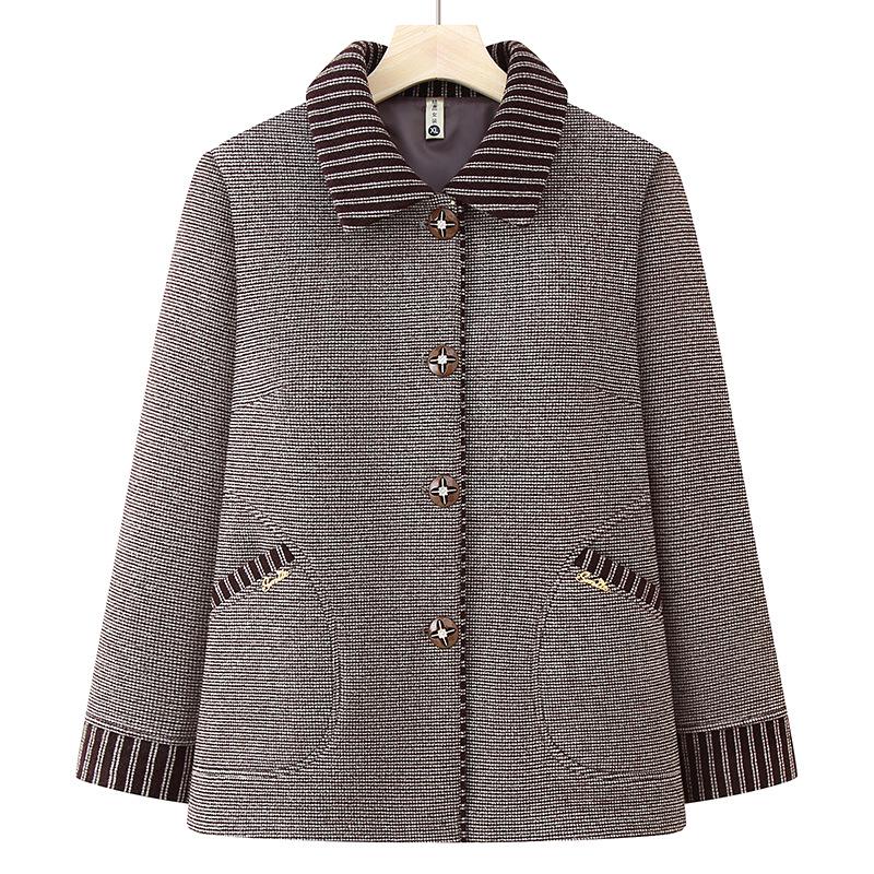 Women s Spring & Autumn Wool Jacket - Stylish Lapel Design for Middle-aged and Elderly, Perfect for Grandma or Mom XL (90-110 jin) сірий колір
Women s Spring & Autumn Wool Jacket - Stylish Lapel Design for Middle-aged and Elderly, Perfect for Grandma or Mom XL (90-110 jin) сірий колір