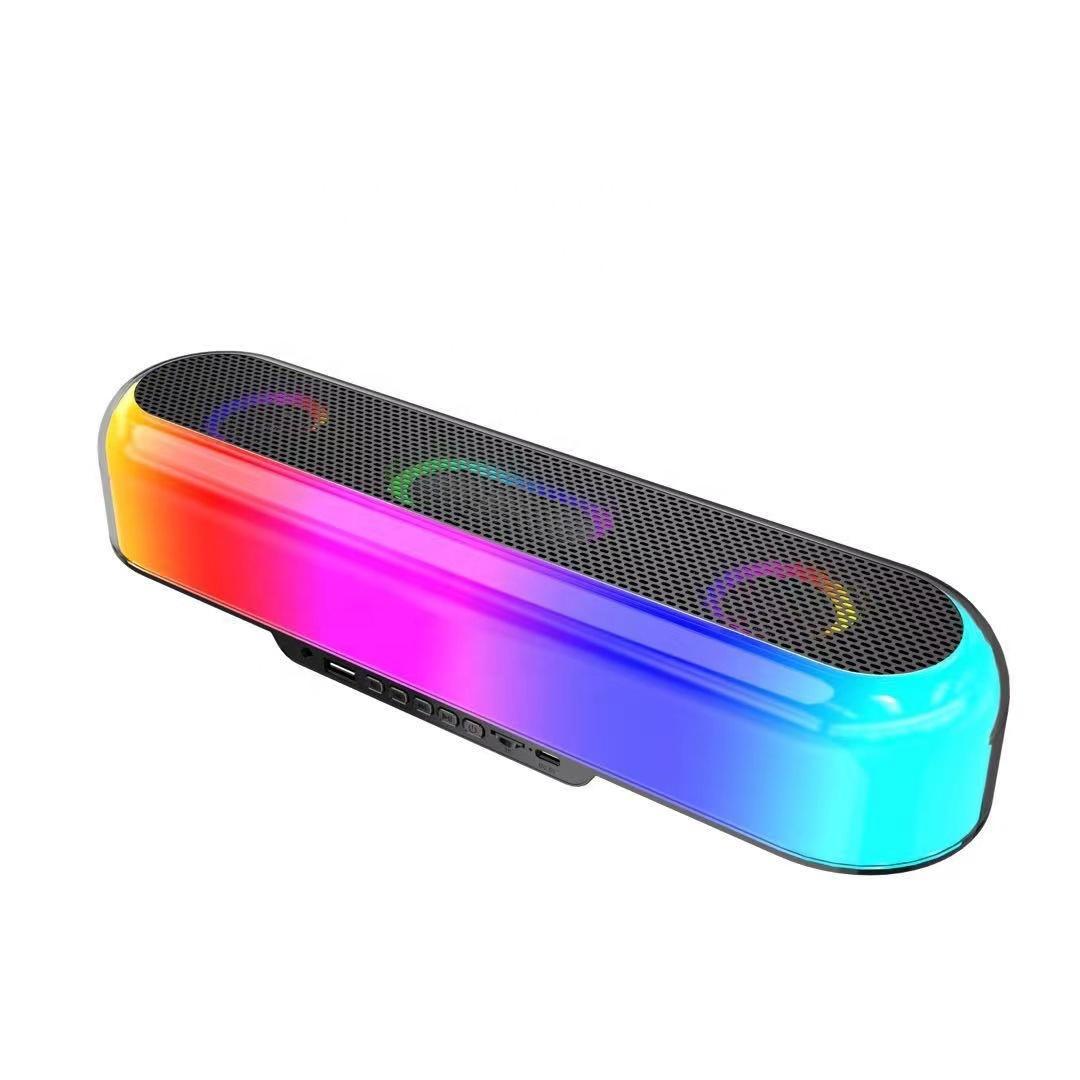 V10 Home Wireless Bluetooth-compatible Desktop Speaker RGB Light Soundbar Support U-disk/TF Card Music Playback A
V10 Home Wireless Bluetooth-compatible Desktop Speaker RGB Light Soundbar Support U-disk/TF Card Music Playback A