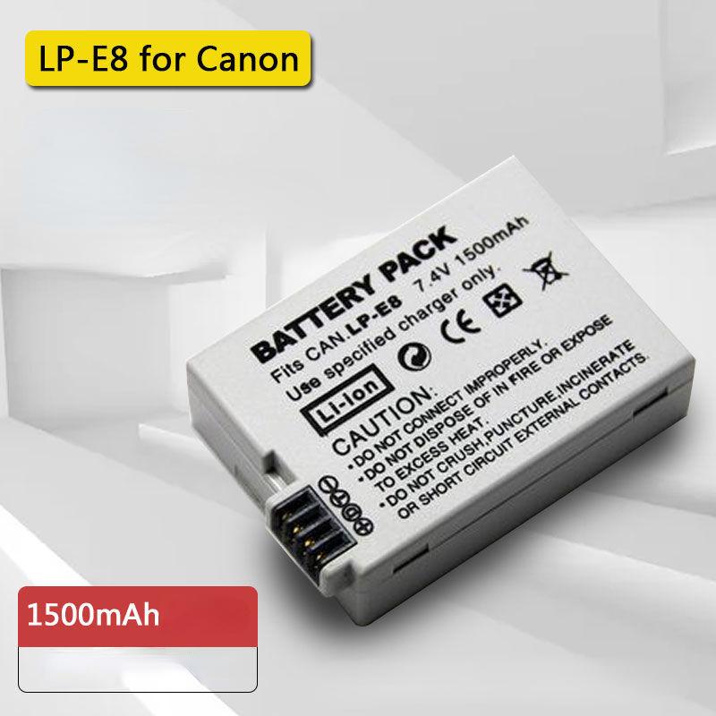 Аккумулятор камеры LP-E8 емкостью 1500 мАч для Canon EOS 550D 600D 650D 700D Kiss X4 X5 X6i X7i
Аккумулятор камеры LP-E8 емкостью 1500 мАч для Canon EOS 550D 600D 650D 700D Kiss X4 X5 X6i X7i