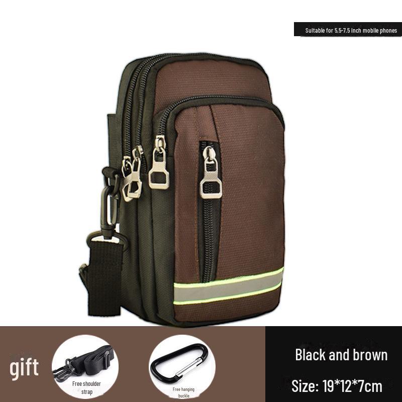 Мужская многофункциональная поясная сумка для телефона размером 7 дюймов: Вертикальное ношение на плече, поясе и через плечо 7.5 inch коричневый
Мужская многофункциональная поясная сумка для телефона размером 7 дюймов: Вертикальное ношение на плече, поясе и через плечо 7.5 inch коричневый