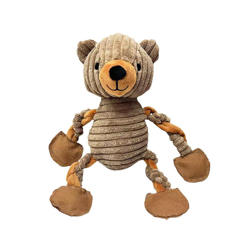 Plush Teddy Bear Dog Toy - Squeaky Chew Resistant Rope Knot Pet Toy, Teeth Cleaning Interactive Dog Toy for Puppies Adults шоколадний
Plush Teddy Bear Dog Toy - Squeaky Chew Resistant Rope Knot Pet Toy, Teeth Cleaning Interactive Dog Toy for Puppies Adults шоколадний