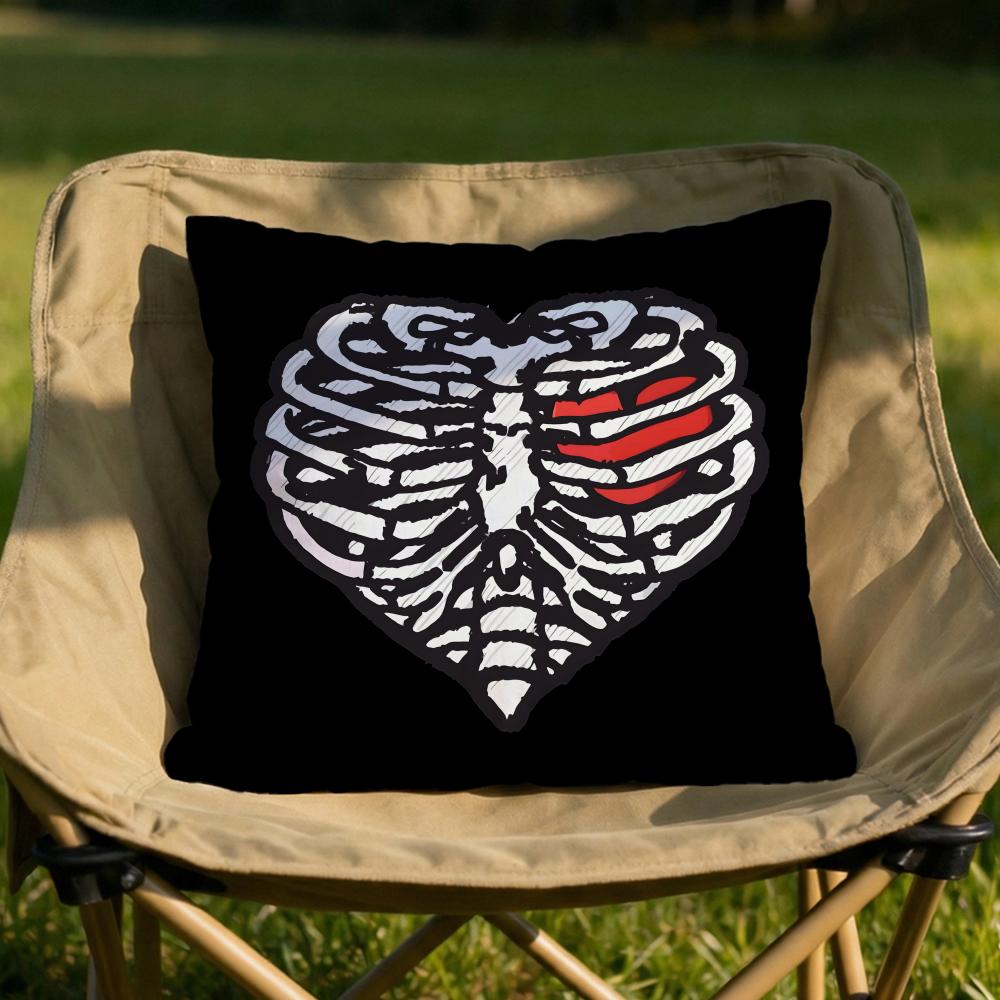 Cool Skull Heart Cushion Cover Soft Reversible Durable Pillow Cover MultiScene Use for Home Car Daily Comfort 30X30cm
Cool Skull Heart Cushion Cover Soft Reversible Durable Pillow Cover MultiScene Use for Home Car Daily Comfort 30X30cm