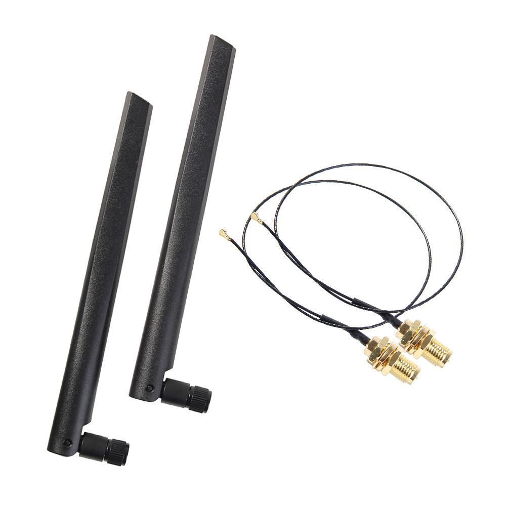 Dual - band 6dBi high - gain antenna and IPX to RP - SMA adapter
Dual - band 6dBi high - gain antenna and IPX to RP - SMA adapter