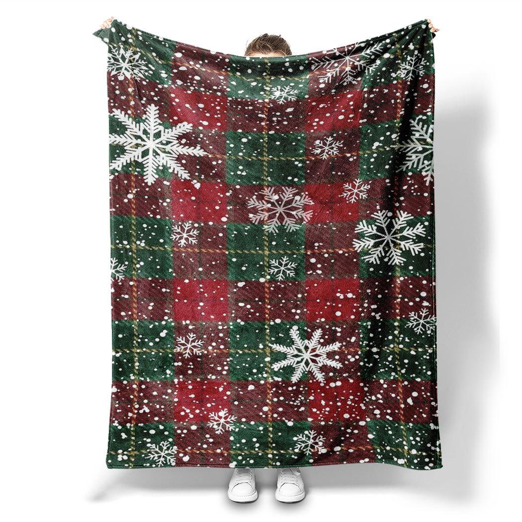 Christmas checkered snowflake Printed Blanket for Sofa Bed Travel Camping Living Room Office Conditioning Blanket 75x90cm
Christmas checkered snowflake Printed Blanket for Sofa Bed Travel Camping Living Room Office Conditioning Blanket 75x90cm