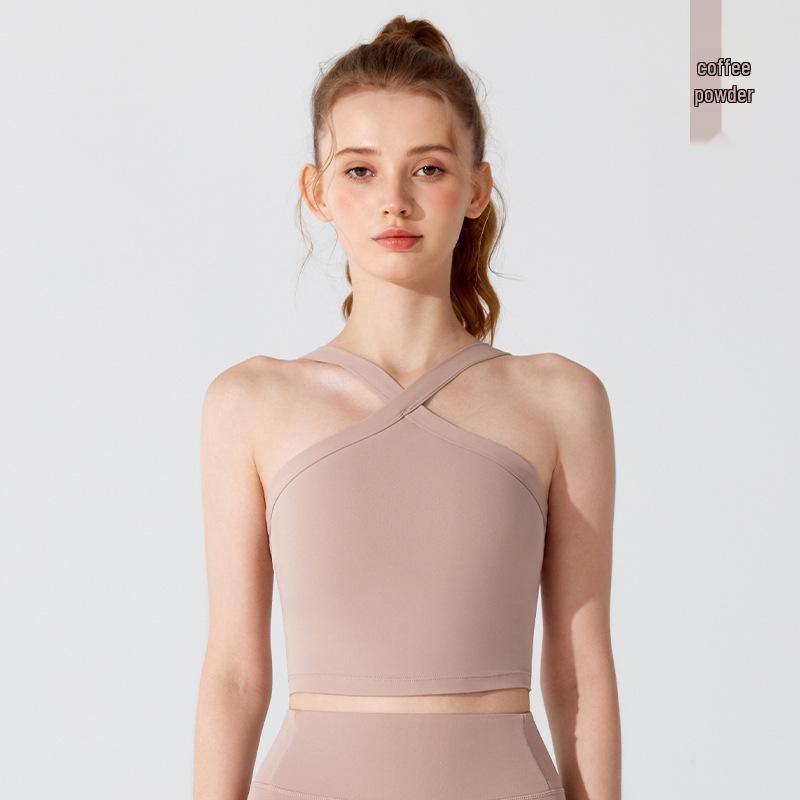 Ударопрочный быстросохнущий спортивный бюстгальтер: Топ для йоги с халтер-вырезом M
Ударопрочный быстросохнущий спортивный бюстгальтер: Топ для йоги с халтер-вырезом M