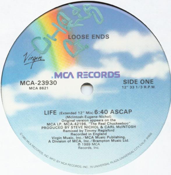 12-дюймовая пластинка LOOSE ENDS - Life MCA23930 MCA Records 1989 США Танцевальная и электронная Б/У
12-дюймовая пластинка LOOSE ENDS - Life MCA23930 MCA Records 1989 США Танцевальная и электронная Б/У