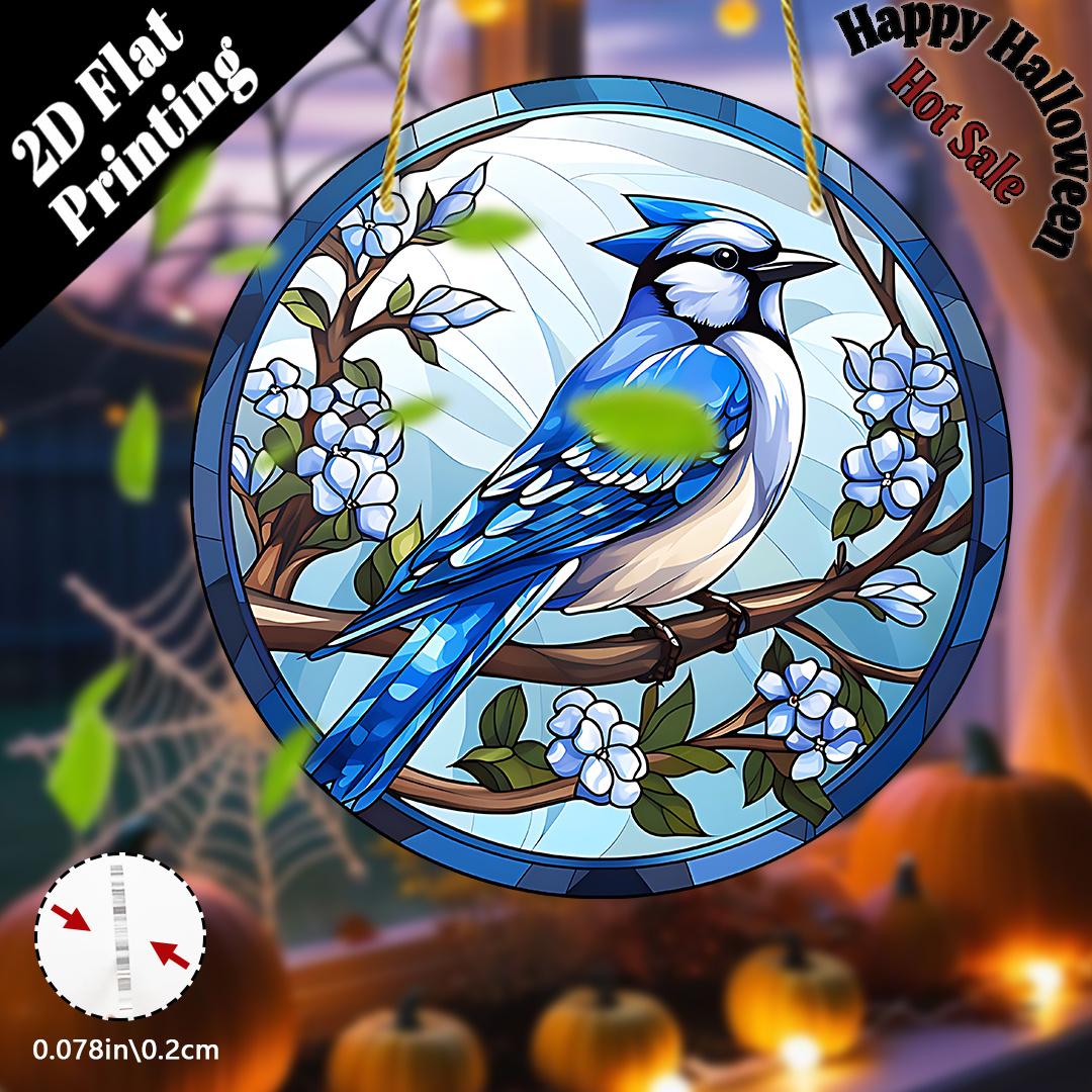 Suncatcher - Garden Decor with Vibrant Blue Bird & Flowers, Natural Style Window Hanging for Home, Nurseries, Vintage Home Decor Wall for Bar Kitchen 20*20cm
Suncatcher - Garden Decor with Vibrant Blue Bird & Flowers, Natural Style Window Hanging for Home, Nurseries, Vintage Home Decor Wall for Bar Kitchen 20*20cm
