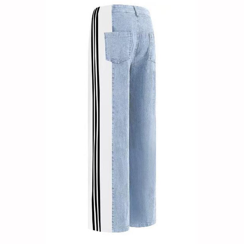 Жіночі повсякденні модні прямі джинси з високою талією, еластичні, в язані XXXL
Жіночі повсякденні модні прямі джинси з високою талією, еластичні, в язані XXXL