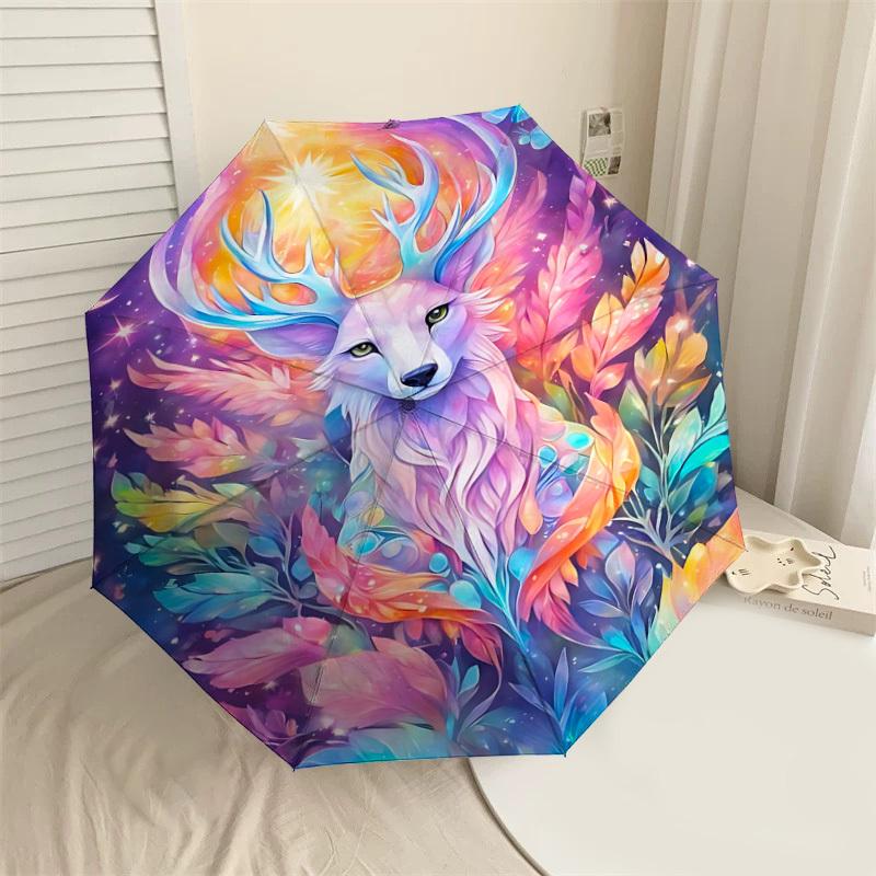 1PC Deer Fantasy Automatic Open/Close Umbrella Compact Folding Umbrella with 8-Rib Shaft lightweight esign, Highquality Fabric1199A
1PC Deer Fantasy Automatic Open/Close Umbrella Compact Folding Umbrella with 8-Rib Shaft lightweight esign, Highquality Fabric1199A