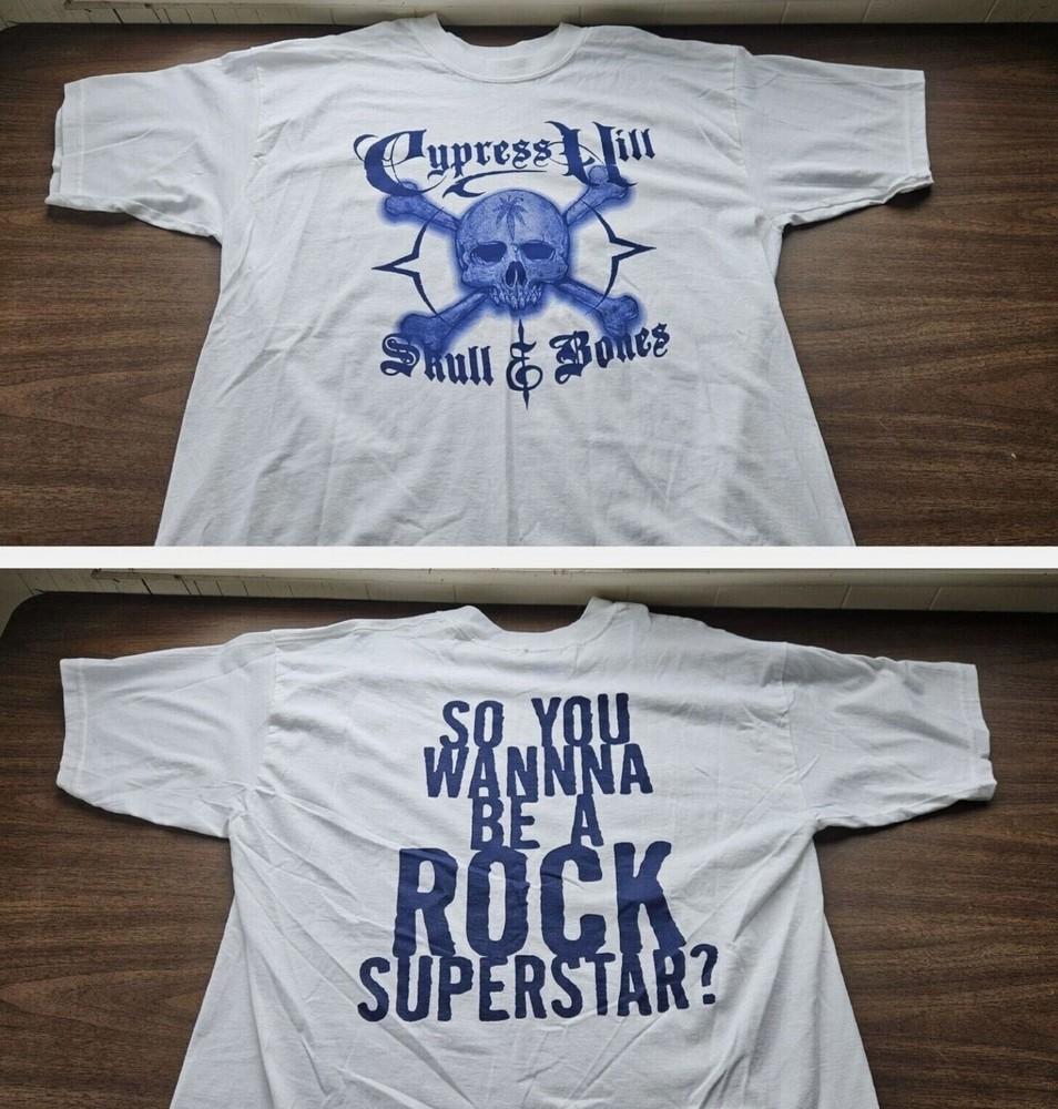 Vintage 2001 Cypress Hill Skull and Bones T-Shirt Unisex Cotton Tee S
Vintage 2001 Cypress Hill Skull and Bones T-Shirt Unisex Cotton Tee S
