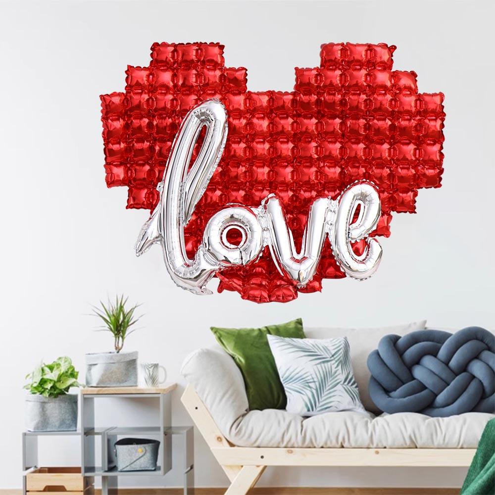 Red Love Background Wall Balloon Romantic Aluminum Foil Balloons Valentine s Day серебряный
Red Love Background Wall Balloon Romantic Aluminum Foil Balloons Valentine s Day серебряный