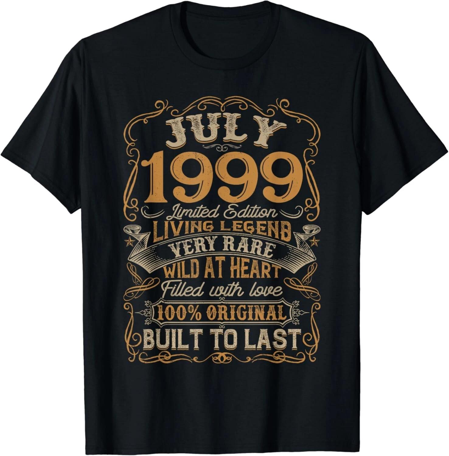 Vintage July 1999 Born In 1999 Bday Party Outfit Gift Unisex T-Shirt 4XL
Vintage July 1999 Born In 1999 Bday Party Outfit Gift Unisex T-Shirt 4XL