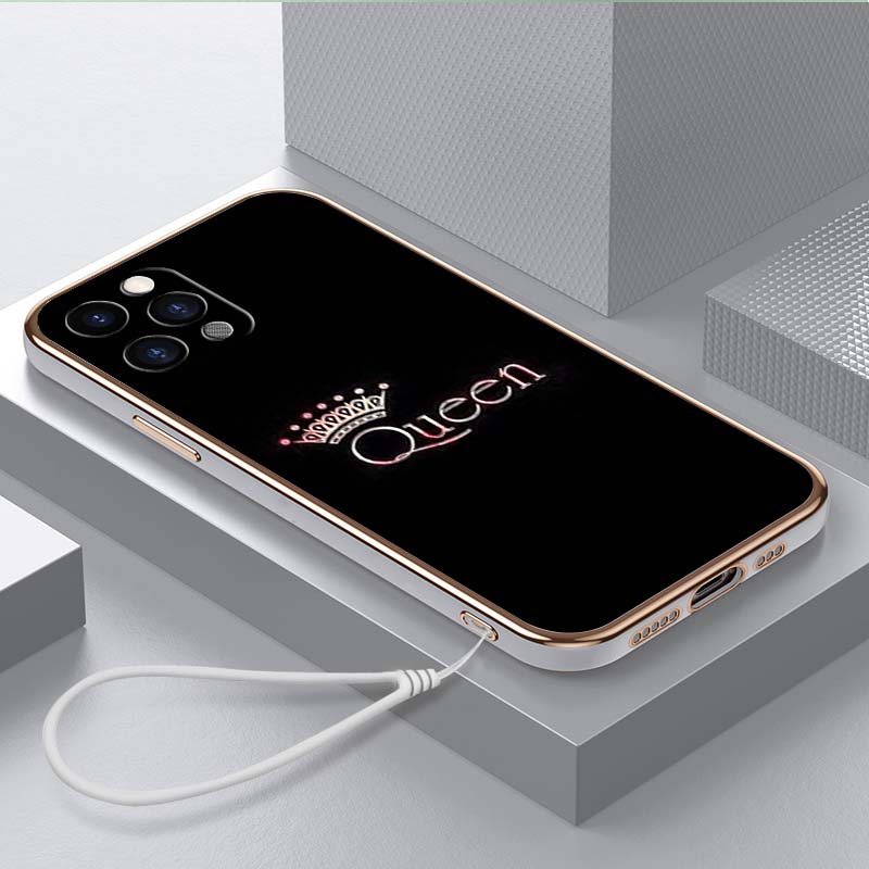 Роскошный чехол для телефона из ТПУ с ремешком для iPhone 6, 6s, 7, 8 Plus SE XR XS 11, 12, 13, 14, 15 Pro Max, мягкие чехлы A47, чехол для влюбленных пар King Queen
Роскошный чехол для телефона из ТПУ с ремешком для iPhone 6, 6s, 7, 8 Plus SE XR XS 11, 12, 13, 14, 15 Pro Max, мягкие чехлы A47, чехол для влюбленных пар King Queen