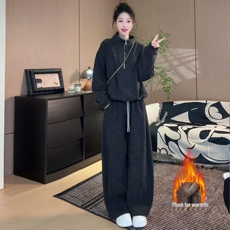 Women s Stylish Fleece-Lined Winter Sports Set: Slimming Hoodie & Wide-Leg Pants Two-Piece 2026 Collection S
Women s Stylish Fleece-Lined Winter Sports Set: Slimming Hoodie & Wide-Leg Pants Two-Piece 2026 Collection S