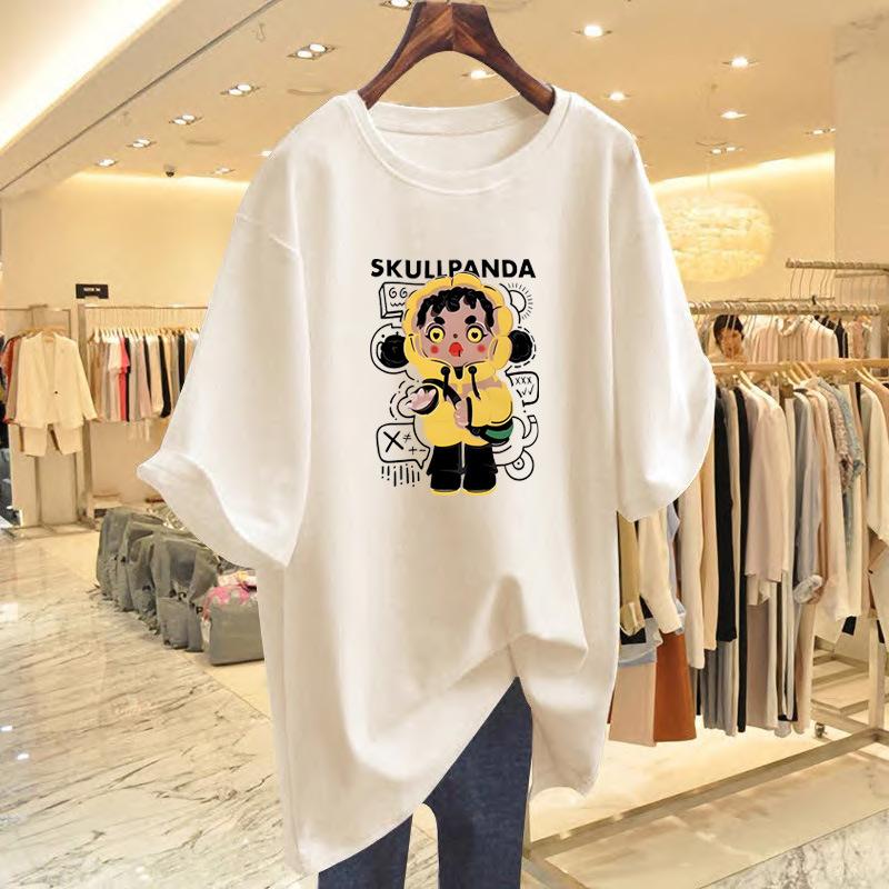 Spring and summer pure cotton new fashion cartoon pattern loose printing t-shirt women s summer short sleeves S
Spring and summer pure cotton new fashion cartoon pattern loose printing t-shirt women s summer short sleeves S