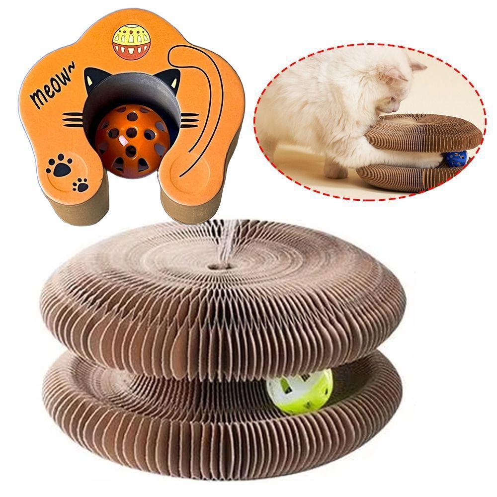 Magic Organ Kitty Kurlz Cat Toy Transformable Cat Scratcher Cat Accessories Ball Scratch Pad 1pc
Magic Organ Kitty Kurlz Cat Toy Transformable Cat Scratcher Cat Accessories Ball Scratch Pad 1pc