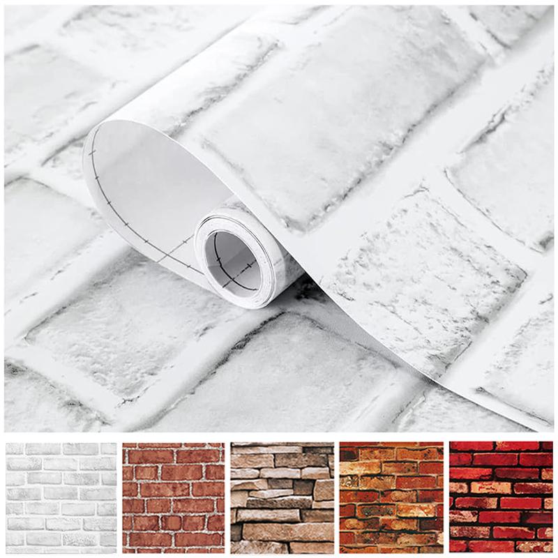 Brick Wallpaper Peel and Stick Self-Adhesive Wall Paper Grey Brick Contact Pape for Bedroom Living Room Decoration DIY Stickers 10mx45cm
Brick Wallpaper Peel and Stick Self-Adhesive Wall Paper Grey Brick Contact Pape for Bedroom Living Room Decoration DIY Stickers 10mx45cm