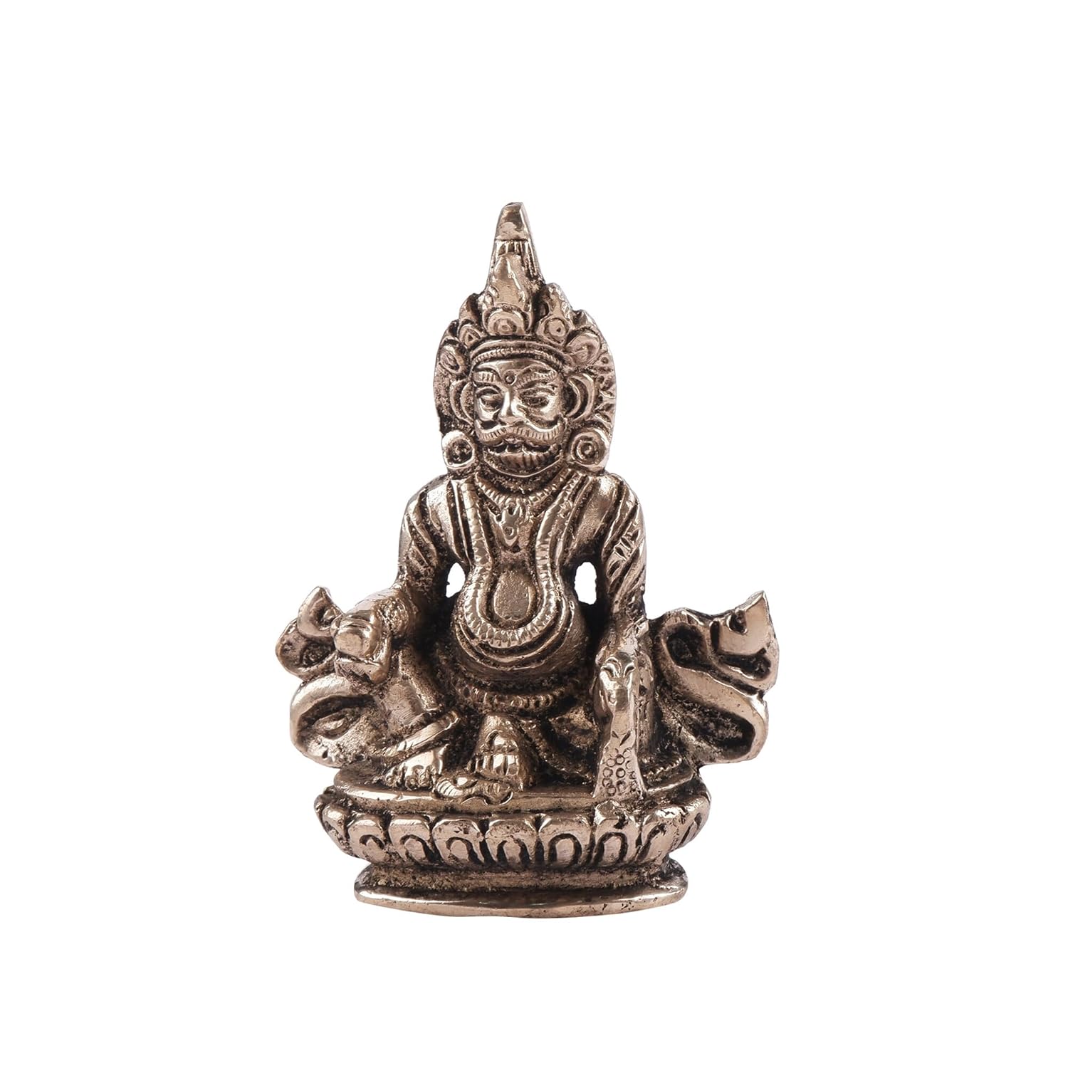 Kuber God Idol, Religious Statue, Kuber Maha-Raj, Brass, Gold Color - 10 Cm
Kuber God Idol, Religious Statue, Kuber Maha-Raj, Brass, Gold Color - 10 Cm