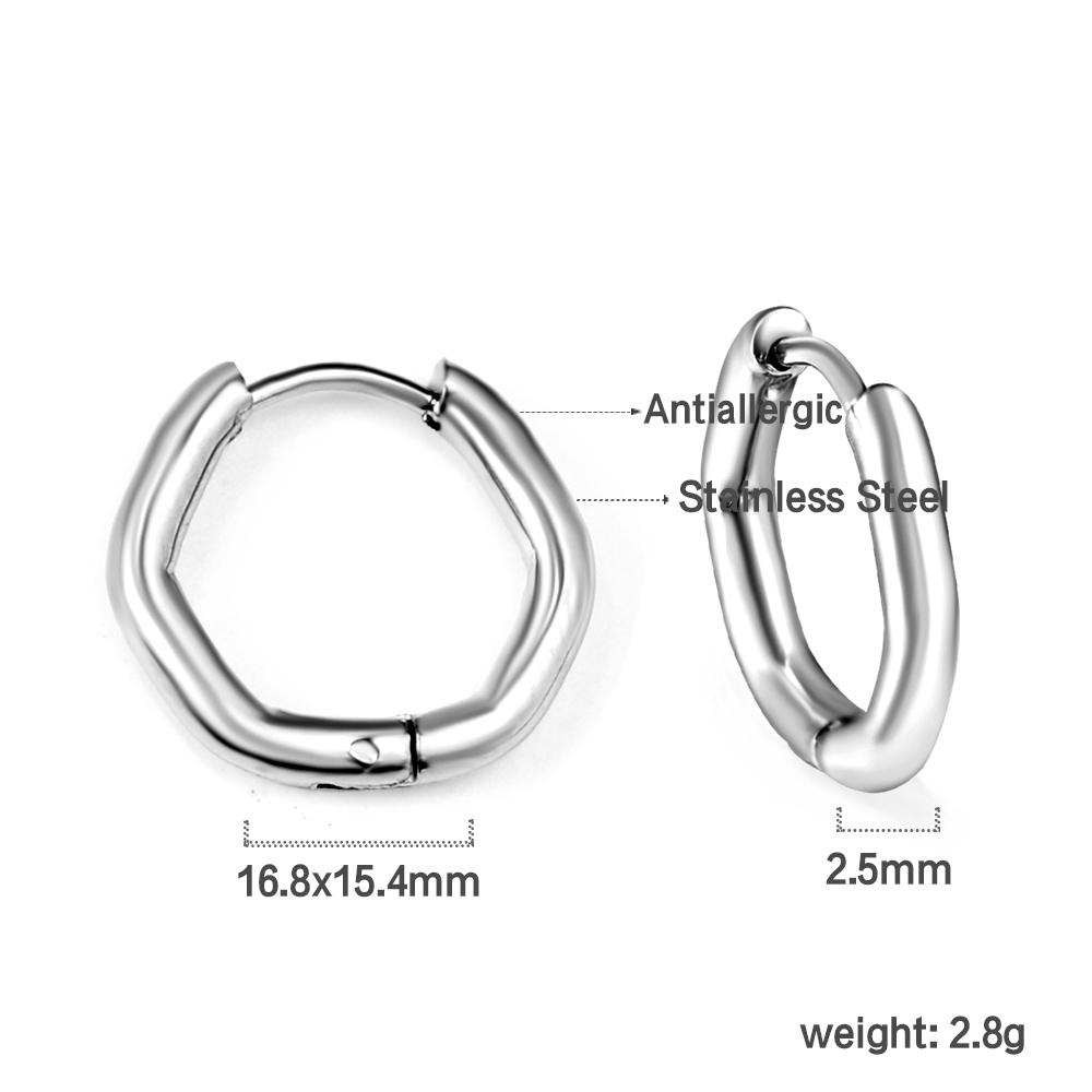LUXUSTEEL Geometric Square Star Heart U Shape Hoop Earrings For Women Men Golden Sliver Color Stainless Steel Retro Piercing
LUXUSTEEL Geometric Square Star Heart U Shape Hoop Earrings For Women Men Golden Sliver Color Stainless Steel Retro Piercing