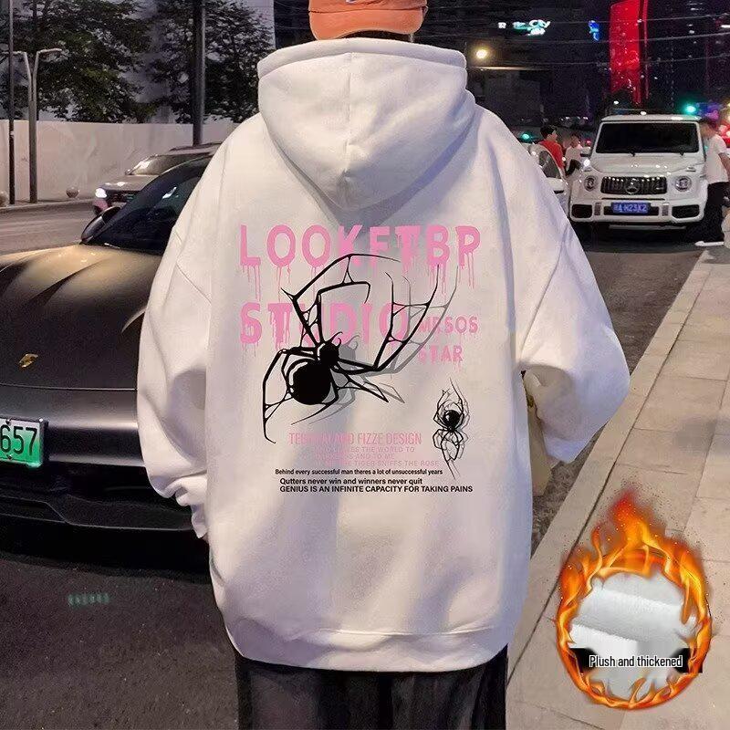 Men s Trendy Hooded Loose-Fit Sweatshirt: Autumn/Winter, Plus-Size, Velvet-Lined Warmth 2XL білий
Men s Trendy Hooded Loose-Fit Sweatshirt: Autumn/Winter, Plus-Size, Velvet-Lined Warmth 2XL білий
