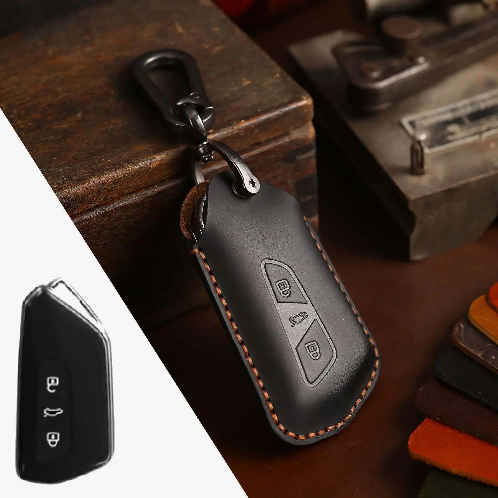 Leather Cases Protector Keychain accessories for VW Volkswagen Golf 8 Mk8 2020 Skoda Octavia 3button Remote Car Key Cover shell чорний
Leather Cases Protector Keychain accessories for VW Volkswagen Golf 8 Mk8 2020 Skoda Octavia 3button Remote Car Key Cover shell чорний