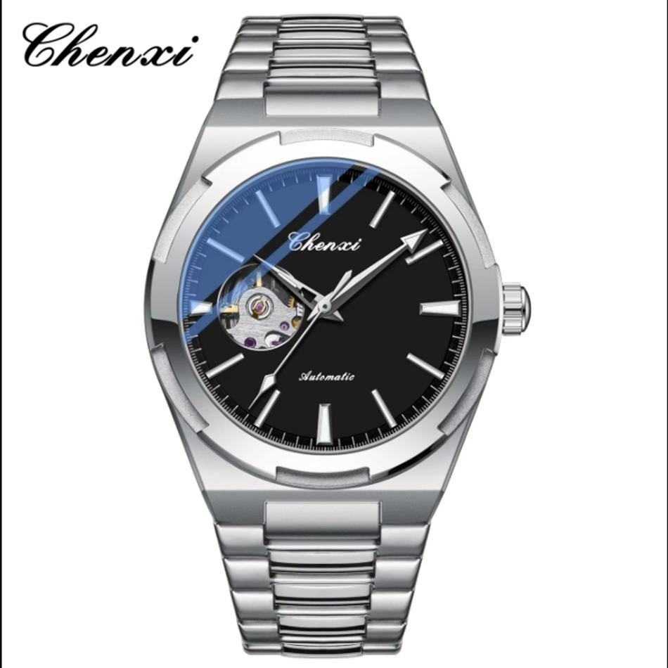 CHENXI Механические часы с автоматическим механизмом для мужчин, полые скелетоны, мужские часы, водонепроницаемые, деловые, relogios masculino чёрный
CHENXI Механические часы с автоматическим механизмом для мужчин, полые скелетоны, мужские часы, водонепроницаемые, деловые, relogios masculino чёрный