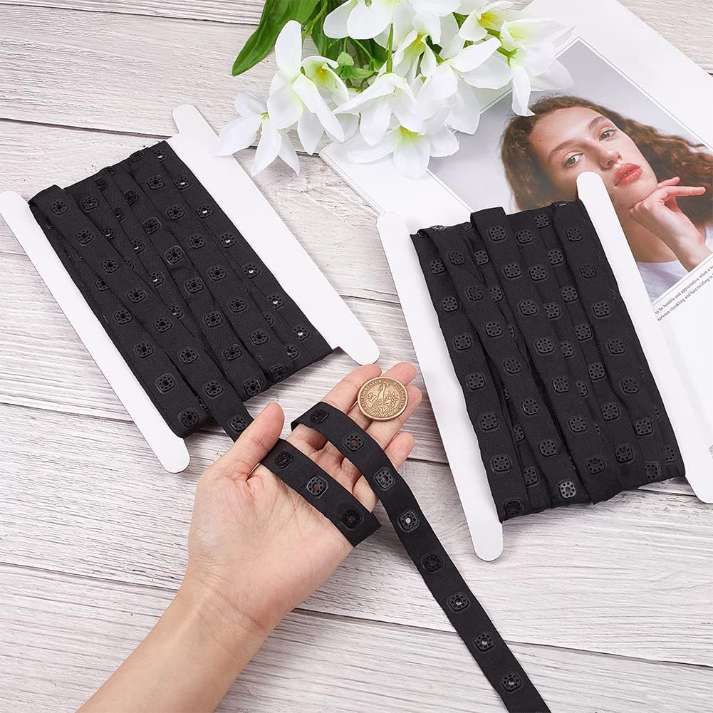 GORGECRAFT 10 Yards Sewing Snap Tape with Plastic Press Buttons Black Snap Button Tape Trim Round Shape Fastener Replacement Ribbon Polyester Ribbons
GORGECRAFT 10 Yards Sewing Snap Tape with Plastic Press Buttons Black Snap Button Tape Trim Round Shape Fastener Replacement Ribbon Polyester Ribbons