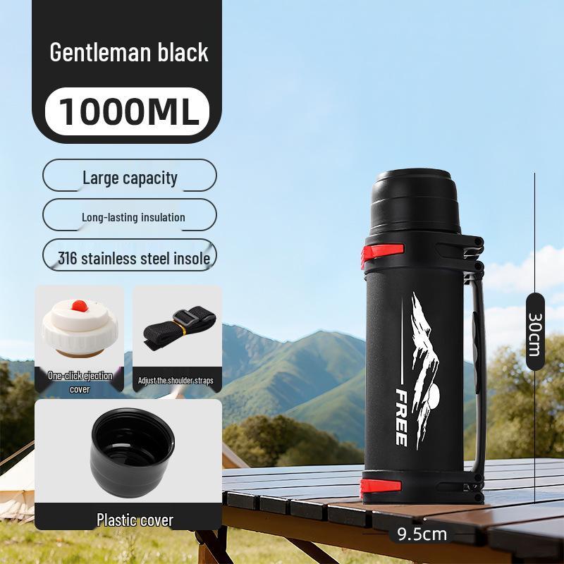 Large Capacity 316 Stainless Steel Insulated Thermos Flask with Portable Design for Outdoor and Travel Use
Large Capacity 316 Stainless Steel Insulated Thermos Flask with Portable Design for Outdoor and Travel Use