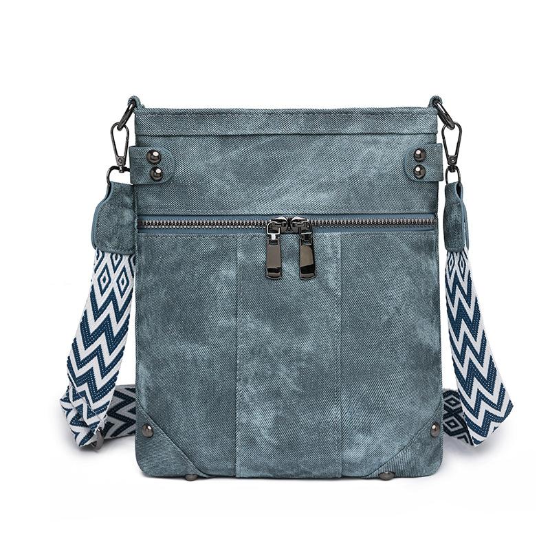 New European and American Fashion Women s Bags, New Willow Nails Messenger Women s Bags, Front Pockets Copper Zipper Single Shoulder Messenger Bags синий
New European and American Fashion Women s Bags, New Willow Nails Messenger Women s Bags, Front Pockets Copper Zipper Single Shoulder Messenger Bags синий